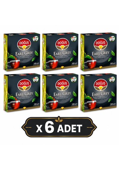 Doğuş Earl Grey Bardak Poşet Çay 200 G 100'lü X6 Adet