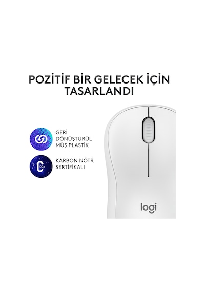 Logitech M240 Sessiz Kompakt Bluetooth Kablosuz Optik Mouse
