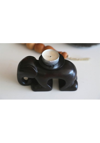 Yere Çökmüş Fil Tealight Mumluk 16 CM
