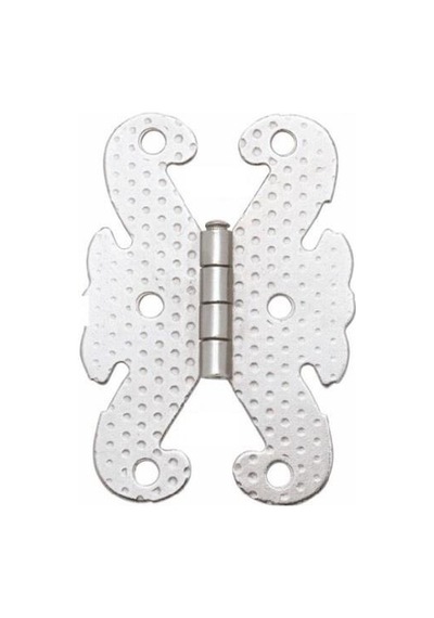 Kelebek Menteşe Metal 40 65mm Nikel 2 Adet Gümüş