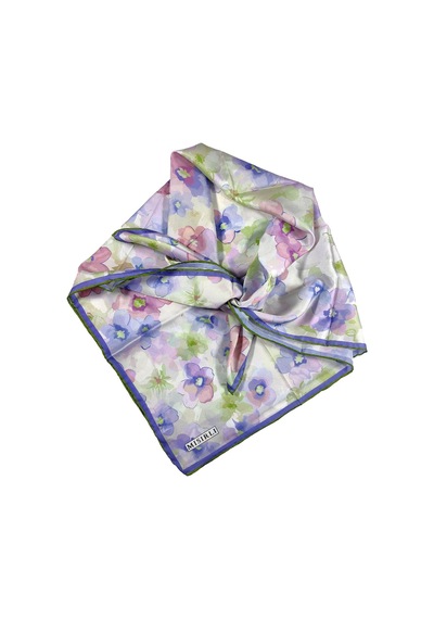 Mim Eşarp Mısırlı Eşarpları Silky Cocoon Trend Polyester Twill Sport Eşarp İndigo