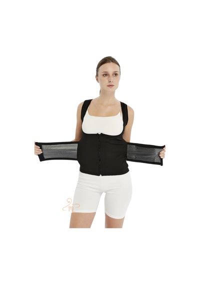 Ff Fit Form Giyim Sauna Termal Yelek Terletme Etkili Atlet Bel Kemer Korse Siyah