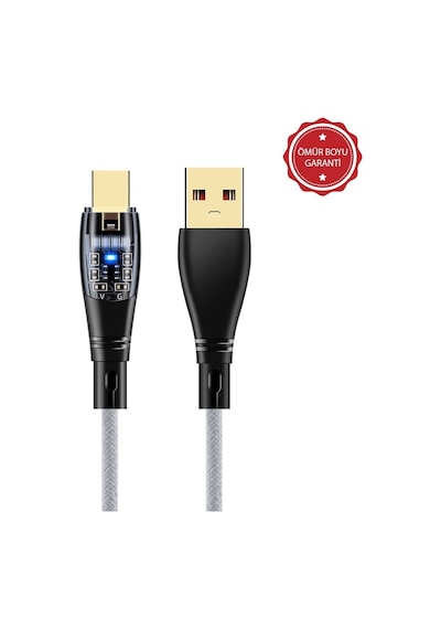 Schitec 6a 120w Usba To Type-c 1m Hızlı Şarj Kablosu Beyaz Yk234b