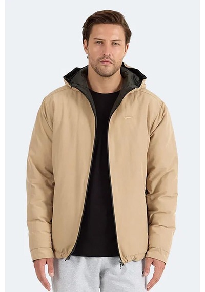 Slazenger Brelıs Erkek Çift Taraflı Bej Haki Mont & Kaban Slazenger Brelıs Erkek Çift Taraflı Bej Haki Mont & Kaban
