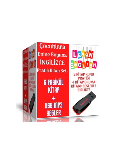 Çocuklara Enine Boyuna İngilizce Pratik Kitap Seti