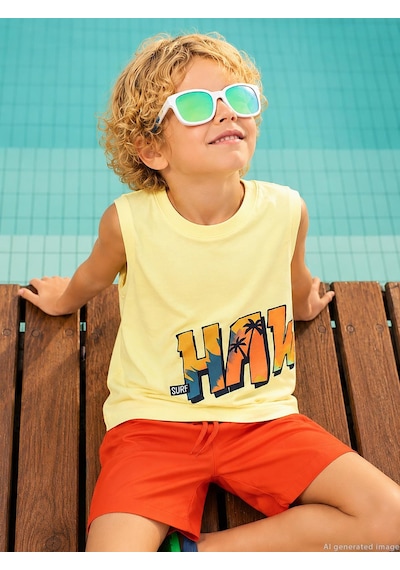 Civil Boys Basic 2-5 Yaş Deniz Şort - Turuncu Oranj