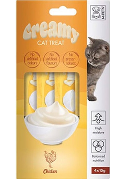 M-pets Tavuklu Krema Kedi Ödül Maması 4x15 Gr 244-30035.01