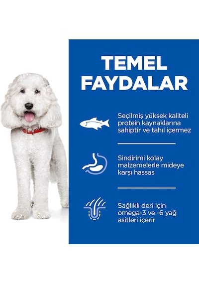 Hypo-allergenic Somonlu Orta Irk Yetişkin Köpek Maması 2.5 Kg