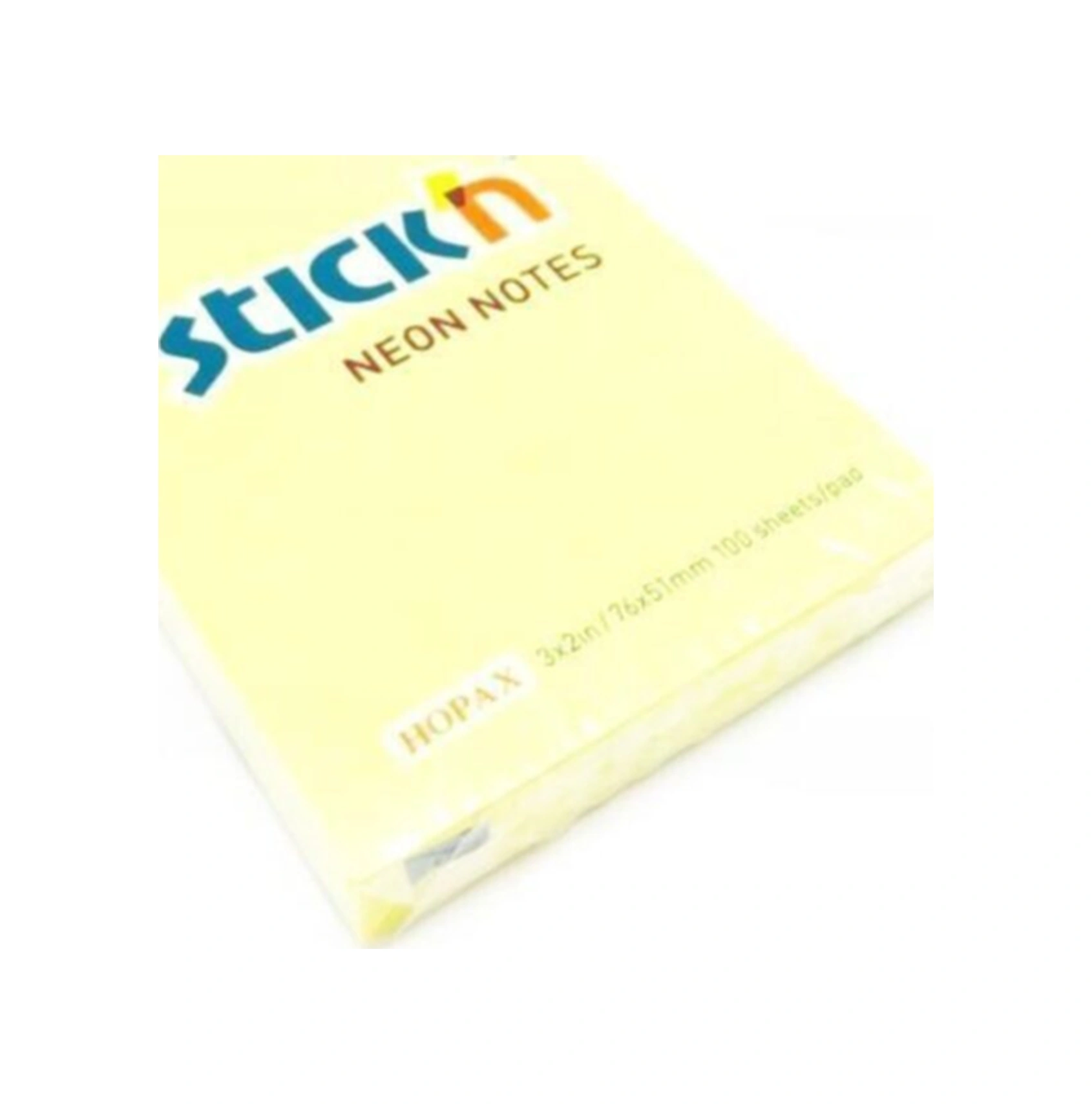 Stıck'n Neon Not Kağıdı 76x51mm Sarı