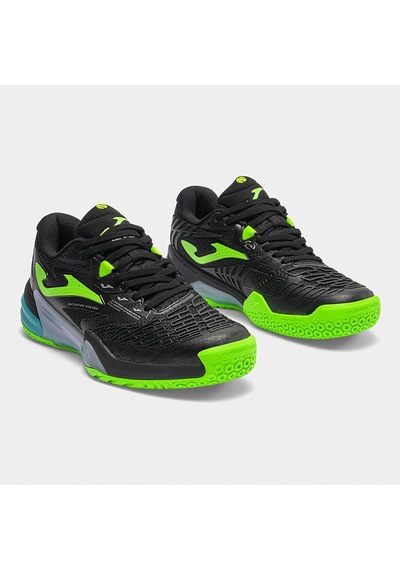 Joma Trols2601c Roland Toprak Kort Erkek Tenis Ayakkabısı - Siyah/neon Yeşil