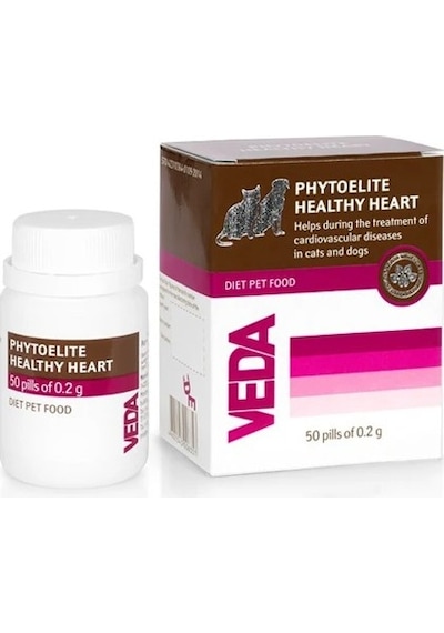 Vedavet Phytoelite Healthy Heart Kalp Damar Ve Dolaşım Sistemi Gıda Takviyesi Kedi Ve Köpek 50 Tablet