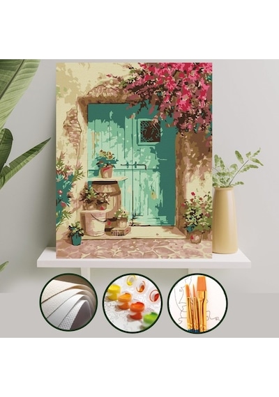 Sayılarla Boyama Tuval Seti 40X50 Cm - Yeşil Kapı