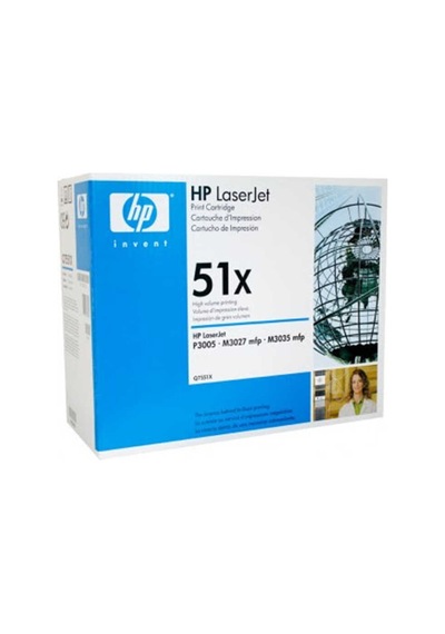 Hp 51x-q7551x Siyah Toner Yüksek Kapasiteli- Mavi Kutu