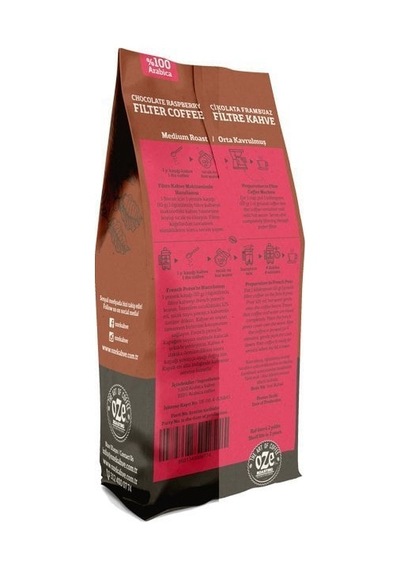 Oze Çikolata Frambuaz Aromalı Filtre Kahve 2'li 250G Çekirdek