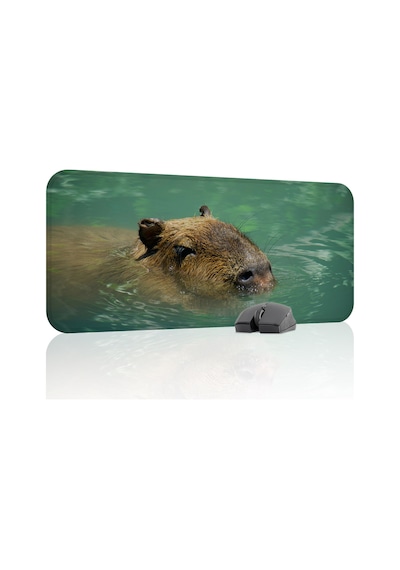 Capybara Kaymaz Dikişli Kauçuk Oyuncu Mousepad V2 - 70x30 Xl Gaming Mouse Pad Fare Altlığı