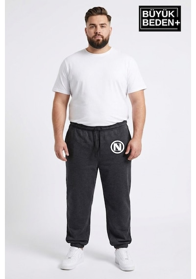Süperlife Erkek Büyük Beden N Logolu Paça Lastikli Rahat Kesim Jogger İnce Eşofman Altı Spr26bea951-4 Antrasit Süperlife Erkek Büyük Beden N Logolu Paça Lastikli Rahat Kesim Jogger İnce Eşofman Altı Spr26bea951-4 Antrasit