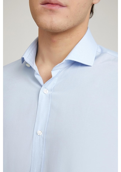 D'S Damat Ds Damat Slim Fit Mavi Düz Easy Iron Gömlek 2he02trkr139m Mavi
