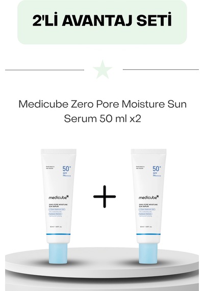 Medicube Zero Pore Moisture Sun Serum 50 Ml İkili Set