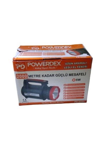 Powerdex Profesyonel El Feneri Pd-8080 Siyah