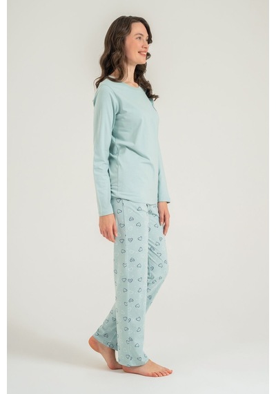 Rolypoly Anne Kız Who Needs A Hug Yeşil Uzun Kol Pijama Takım Rp3902-a-v2 Rp3902-a-v2