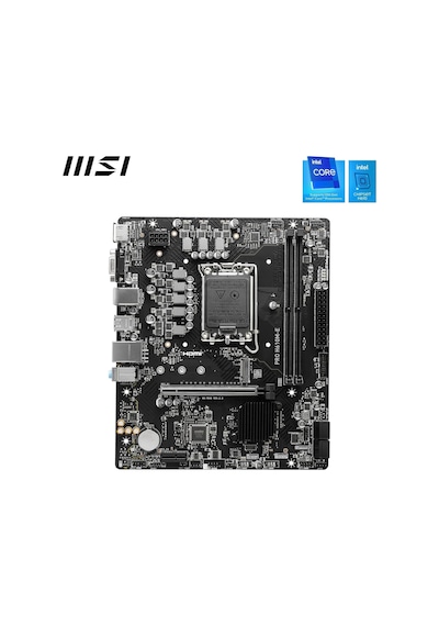 Mb Pro H610m-e Soket 1700 Ddr5 5600mhz Oc Hdmı Vga M.2 Usb3.2 1x 1g Lan Matx