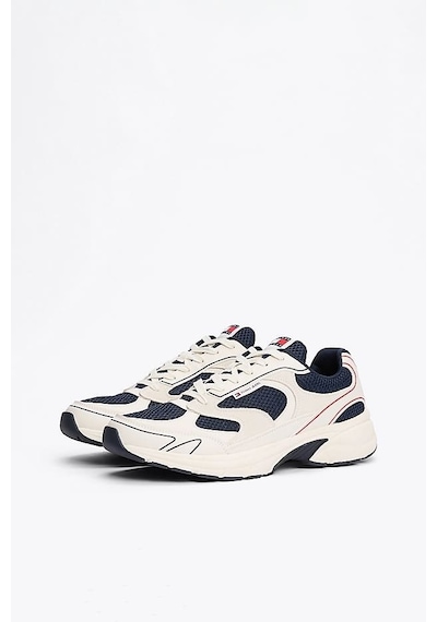 Tommy Hilfiger Erkek Th Coney Renk Bloklu Sneakers - Lacivert Rwb