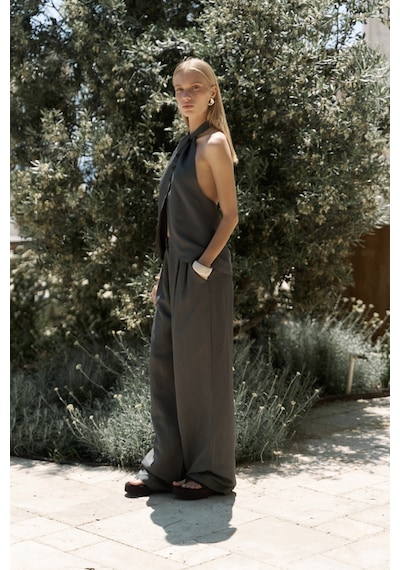 Mai Collection Mai Studios Co. Prasetsah Bağlamalı Antrasit Crop Pantolon Takım Antrasit Mai Collection Mai Studios Co. Prasetsah Bağlamalı Antrasit Crop Pantolon Takım Antrasit