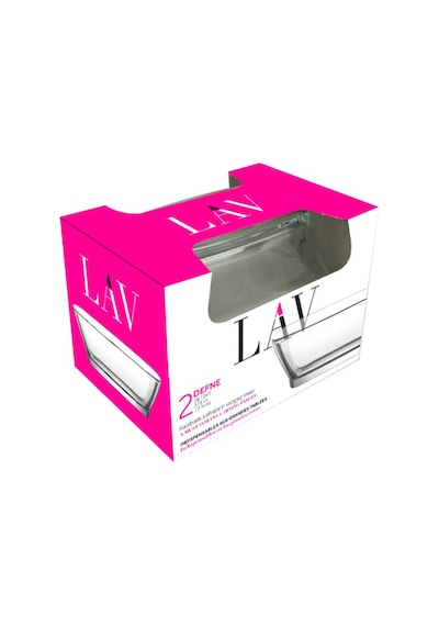 Lav Defne Cam Çorba Kasesi 2'li Küçük Boy 375 ml (Salata/Meze/Kahvaltı Kasesi )