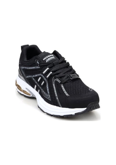 Papuçcity Wckrs 2945 Unisex Yürüyüş Koşu Günlük Spor Ayakkabı Siyah-Beyaz