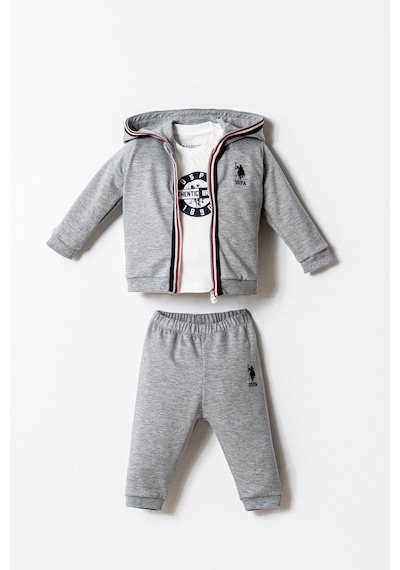 U.s. Polo Assn. Erkek Bebek Gri 3lü Takım Gri
