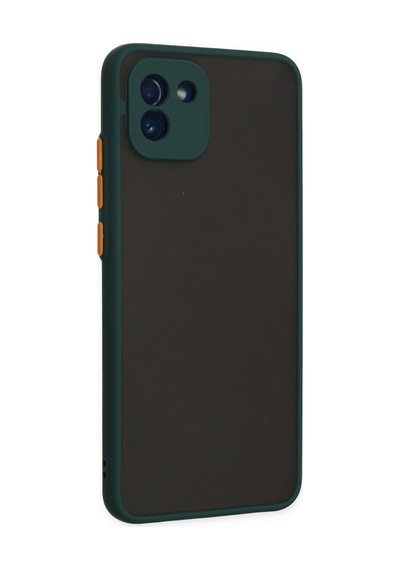 Samsung Galaxy Uyumlu A03 Kılıf Montreal Silikon Kapak - Yeşil Renk