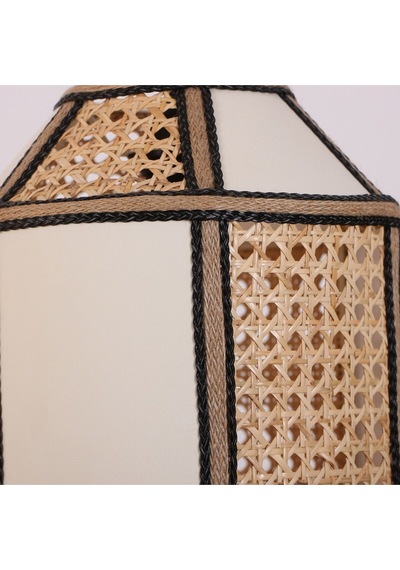 Özden 45x25 Cm Doğal Hazeran & Kumaş Avize Mix