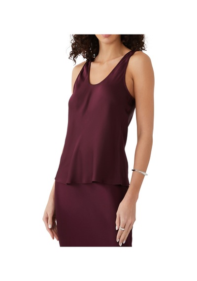 Anine Bing Kadınlar Için Şık Ve Rahat Kolsuz Bluz Burgundy