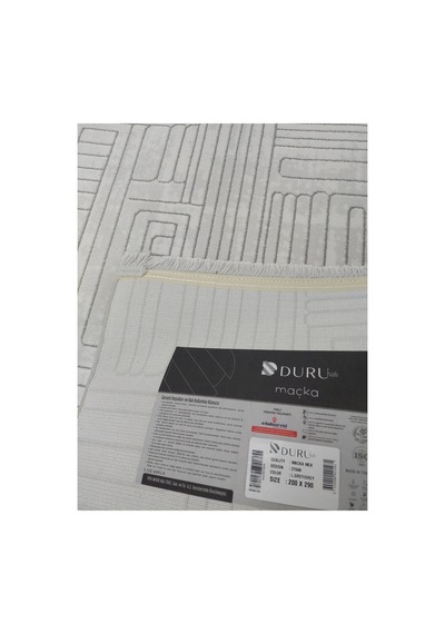 Duru Halı Maçka 2154a 200x290 6m2 Yün Dokuma Halı Gri