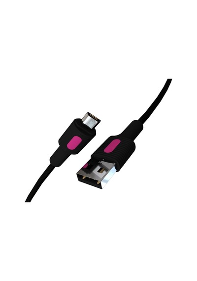 Remorax Micro Usb Hızlı Şarj Kablosu Siyah + Fuşya/siyah Uç 150 Cm Sku: Zeus8690010637208