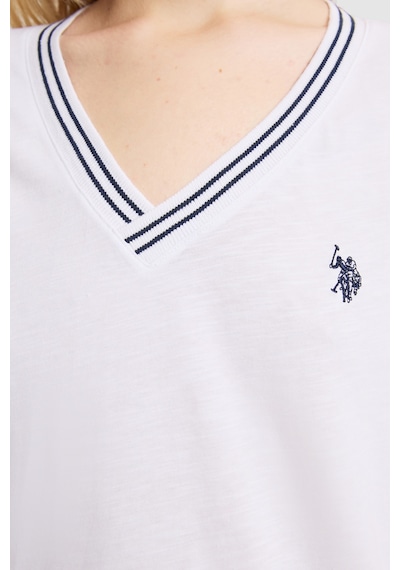 U.S. Polo Assn. U.s. Polo Assn. Kadın Beyaz Tişört Basic 50323449-vr013