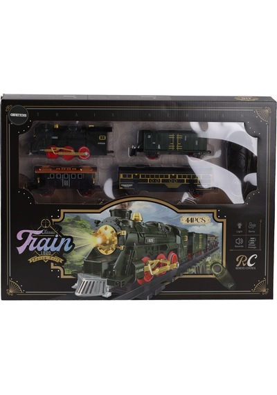 Uzaktan Kumandalı Buharlı Nostaljik Tren Seti Sesli Işıklı Ve Duman Efektli 42 Parça Rc Tren
