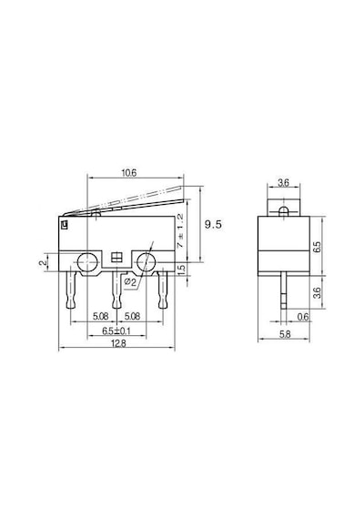 5 Adet Mini Micro Switch Paletli Kw10 Z1p
