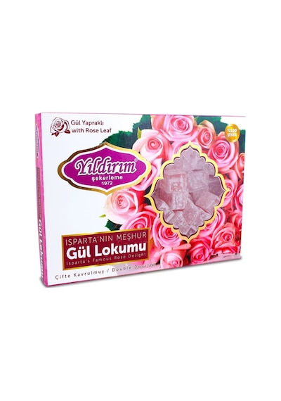 Yıldırım Şekerleme Gül Yapraklı Çifte Kavrulmuş Gül Lokumu 150 G