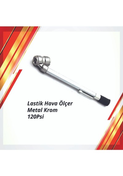 Lastik Hava Basınç Ölçer 10-120 Psi Metal