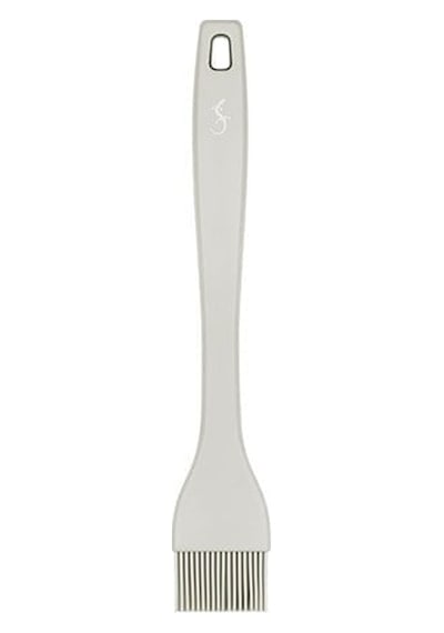 Lurch - Platin Silikon Pasta Fırçası 25,5 Cm Açık Gri - Yanmaz, Yapışmaz, Bükülmez, Çizmez, Tat Ve Koku Bırakmaz - 240011
