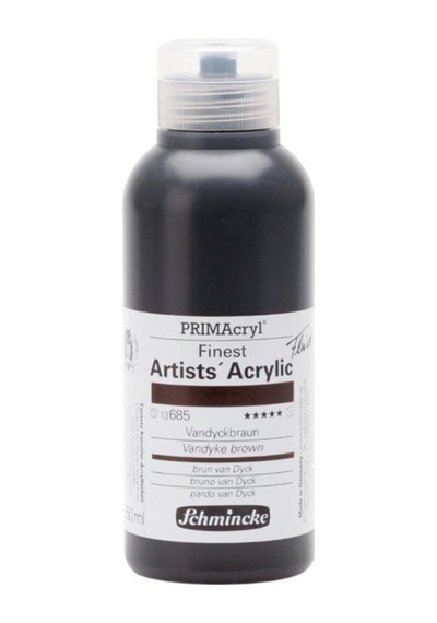 Schmincke Primacryl Artist Akrilik Boya 250 Ml Seri 1 685 Vandyke Brown