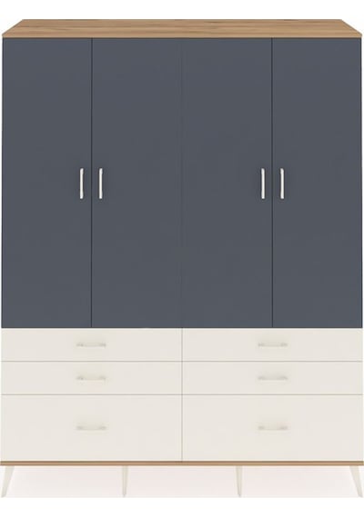 Hyperion Gardrop 8 Raflı 6 Çekmeceli 4 Kapaklı 176x44x221 Çam-antrasit/aytaşı Antrasit/aytaşı Hyperion Gardrop 8 Raflı 6 Çekmeceli 4 Kapaklı 176x44x221 Çam-antrasit/aytaşı Antrasit/aytaşı