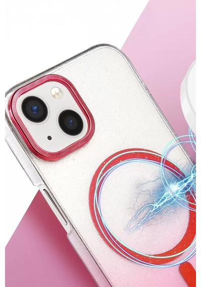 Newface Apple İphone 14 Glossy Magsafe Kapak - Pembe