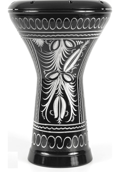 Masterwork Çömlek Darbuka Erzincan İşlemeli Siyah