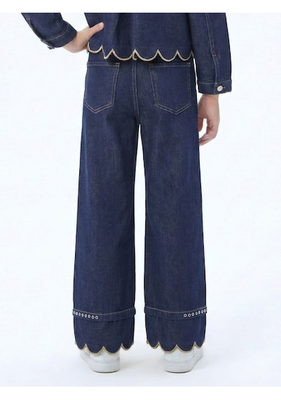 Xo Kids Kız Çocuk Pantolon 4-13 Yaş 26104 Mavi