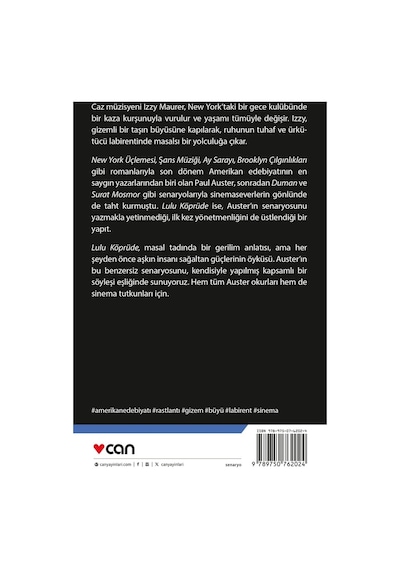 Lulu Köprüde - Paul Auster - Can Yayınları