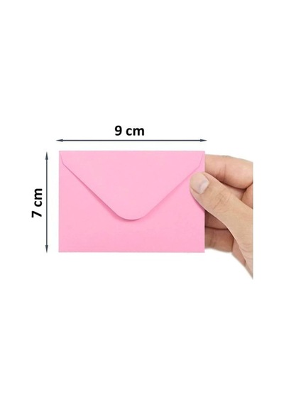 Hobialem 25 Adet, Renkli Zarf, 7x9 Cm, Renkli Mini Zarflar Karışık Renklerde, Kartvizit Zarfı