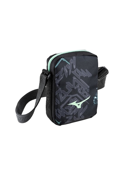 Mizuno Pouch Waso Unisex Çanta Siyah / Yeşil Çok Renkli