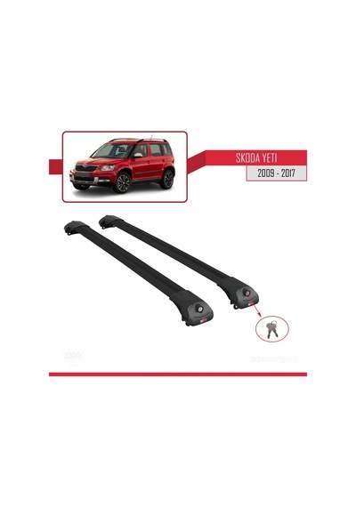 Skoda Yeti 2009-2017 Arası İle Uyumlu Ace-1 Ara Atkı Tavan Barı Siyah